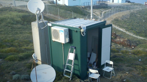 HF radar’s container at Plaka 