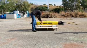During compass calibration procedure
