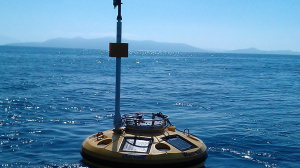 Wavescan buoy deployed off the Pylos coast (April 2013)