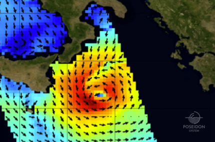 METOP-C meteorological satellite -The wind pattern over the sea surface, 16 September 2020