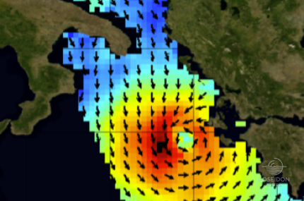 METOP-C meteorological satellite -The wind pattern over the sea surface, 17 September 2020